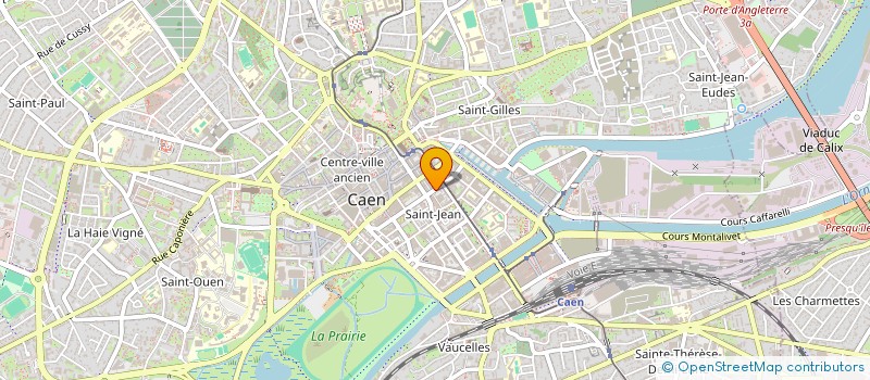 localisation de l'entreprise B.A.C.V. à CAEN