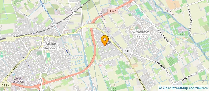 localisation de l'entreprise B.A.C.Y  ENTRAIGUES-SUR-LA-SORGUE