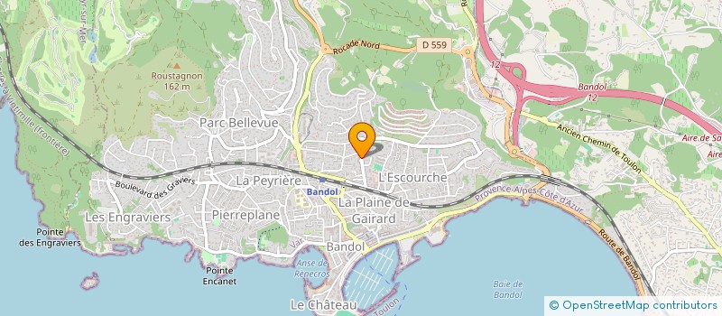 localisation de l'entreprise B.A & COIFF  BANDOL