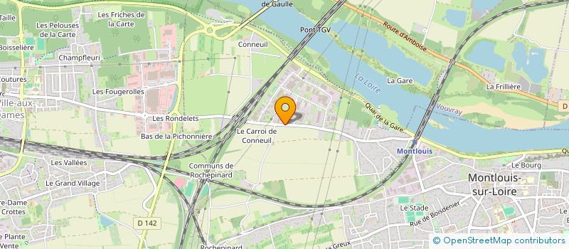 localisation de l'entreprise B.A. CONCEPT  SAINT-PIERRE-DES-CORPS