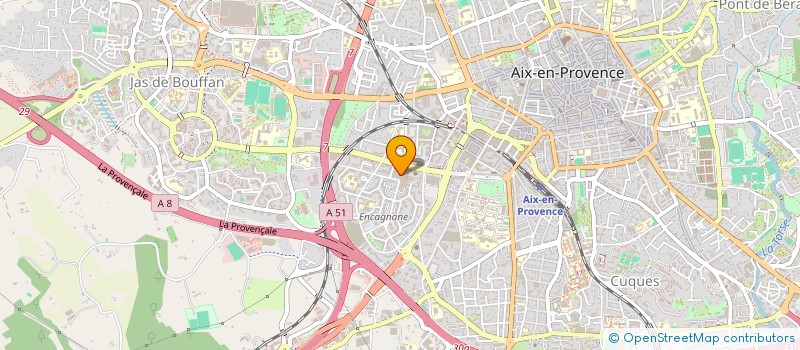 localisation de l'entreprise B.A. CONSTRUCTIONS  AIX-EN-PROVENCE
