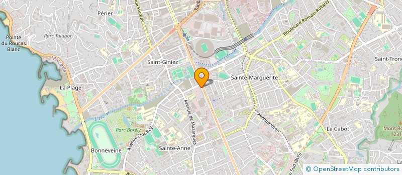 localisation de l'entreprise B.A CREATION à MARSEILLE
