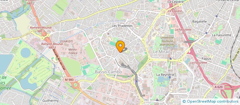 localisation de l'entreprise B.A.D.AUDIO à TOULOUSE