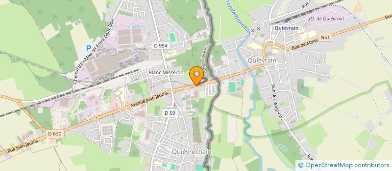 localisation de l'entreprise B.A.D.S.  QUIEVRECHAIN