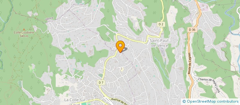 localisation de l'entreprise B.A.D.T. GROUP  LA COLLE-SUR-LOUP