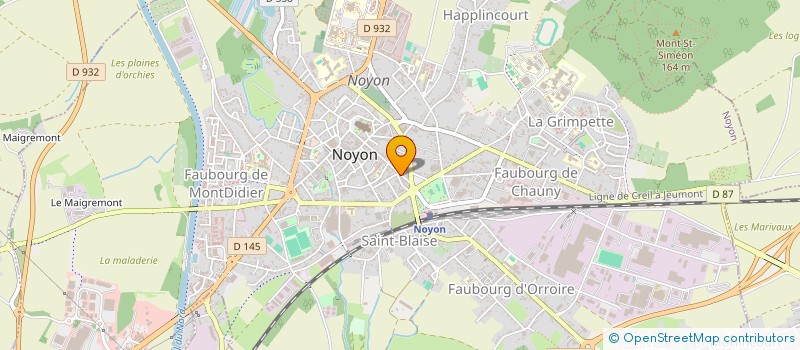 localisation de l'entreprise B.A.G  NOYON