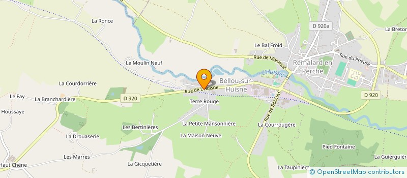localisation de l'entreprise B.A.I.E. (BUREAU AMENAGEMNET INGENIERIE ENVIRONNEMENT) à REMALARD-EN-PERCHE