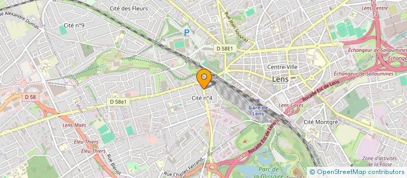 localisation de l'entreprise B A IMMOBILIER  LENS