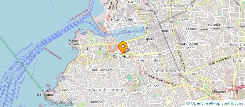 localisation de l'entreprise B.A. INVEST  MARSEILLE