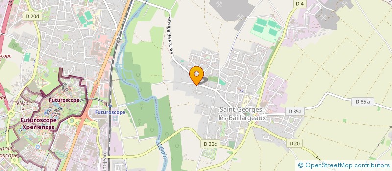 localisation de l'entreprise B&A INVESTISSEMENTS  SAINT-GEORGES-LES-BAILLARGEAUX