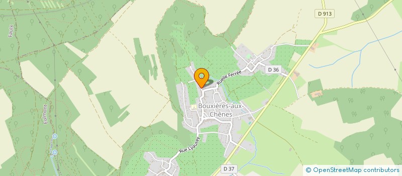 localisation de l'entreprise B.A.J 54  BOUXIERES-AUX-CHENES