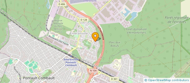 localisation de l'entreprise B.A.J.D  EMERAINVILLE