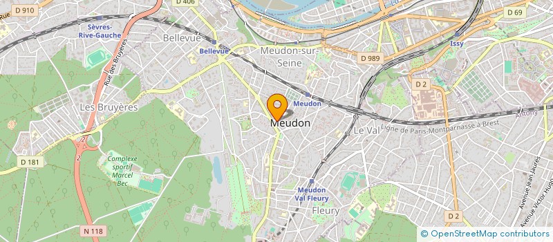 localisation de l'entreprise B.A.L.A.C.H.E.  MEUDON