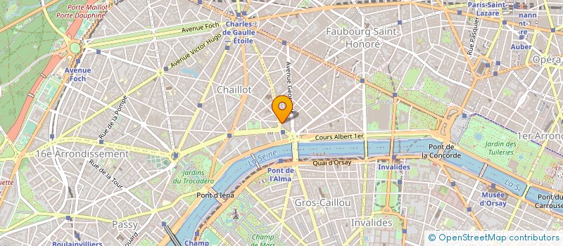localisation de l'entreprise B.A.M. à PARIS