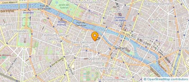 localisation de l'entreprise B. A. M. à PARIS