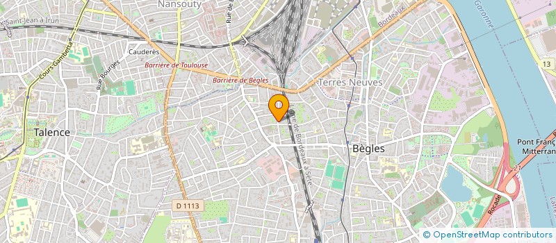 localisation de l'entreprise B.A.M à BEGLES