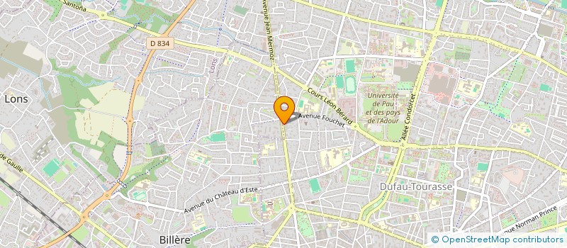 localisation de l'entreprise B A M. à PAU