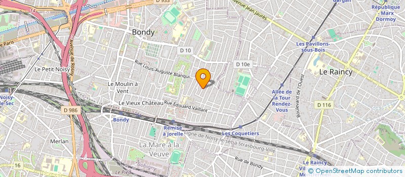 localisation de l'entreprise B.A.M RESEAUX  DRANCY