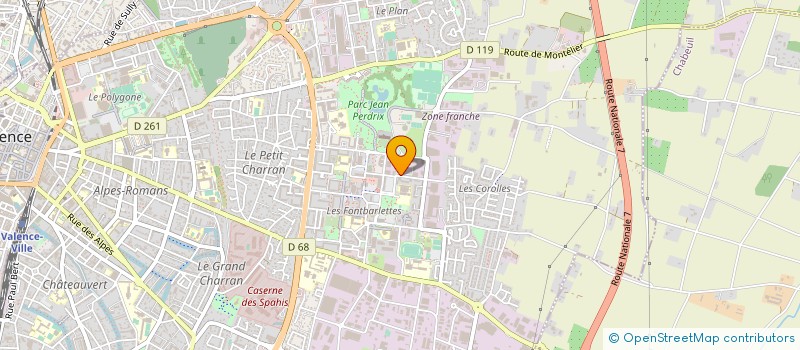localisation de l'entreprise B.A.M.S. à VALENCE