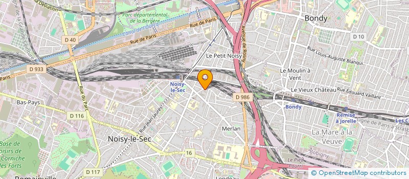 localisation de l'entreprise B.A.M SERVICES à NOISY-LE-SEC