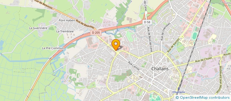 localisation de l'entreprise B.A.N.C. à CHALLANS