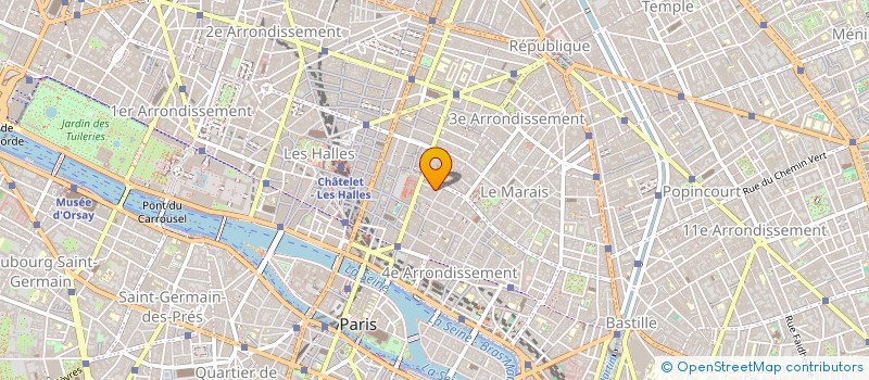 localisation de l'entreprise B.A.O. à PARIS