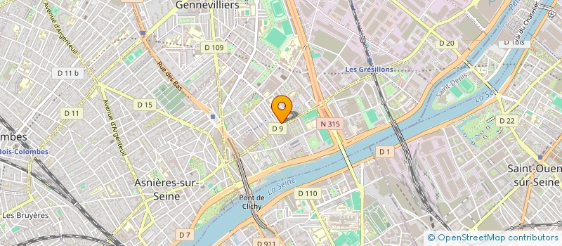 localisation de l'entreprise B.A.O.  GENNEVILLIERS