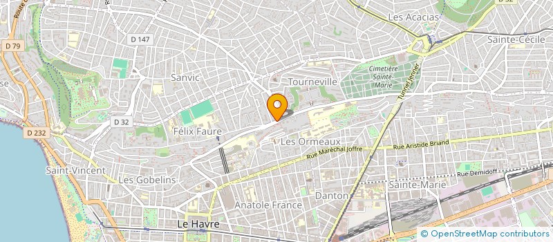 localisation de l'entreprise B.A.P.2  LE HAVRE