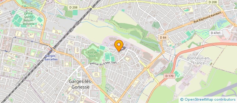 localisation de l'entreprise B A PEINTURE  GARGES LES GONESSE