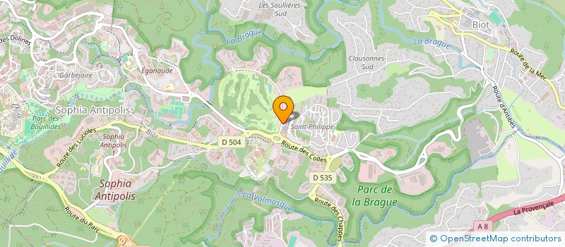 localisation de l'entreprise B&A PROPERTIES  BIOT