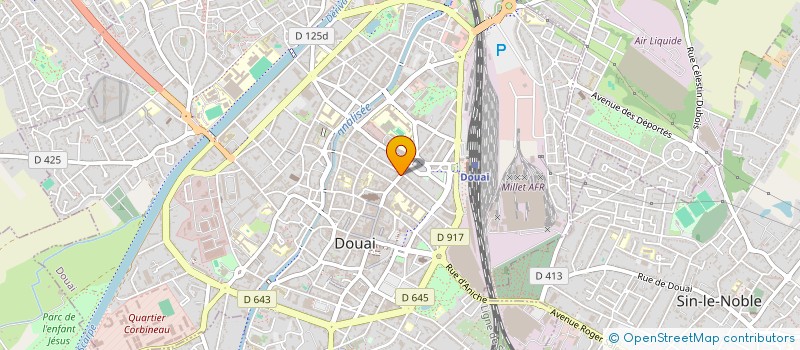 localisation de l'entreprise B.A.S.A.C. à DOUAI
