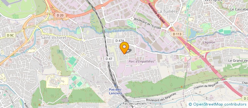 localisation de l'entreprise B A S (BUREAU AMENAGEMENT SYSTEM) à SAINT-VICTORET