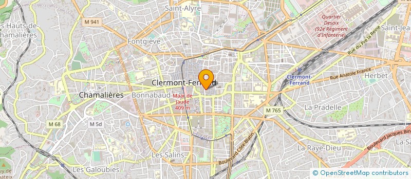 localisation de l'entreprise B.A.S.S. à CLERMONT-FERRAND