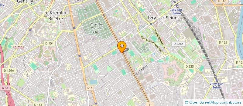 localisation de l'entreprise B.A SERVICES à VITRY-SUR-SEINE