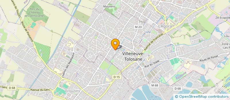 localisation de l'entreprise B&A SIERRA à VILLENEUVE-TOLOSANE