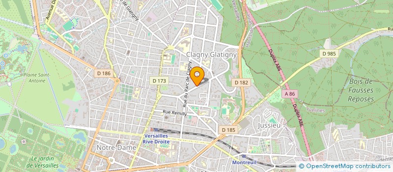 localisation de l'entreprise B.A.SOLAR INVEST à VERSAILLES