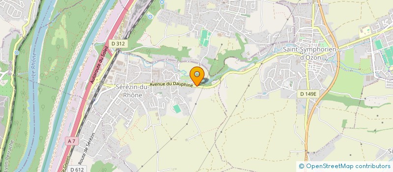 localisation de l'entreprise B.A.T BATIMENT à SEREZIN-DU-RHONE