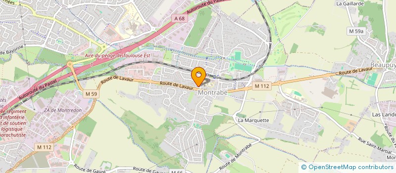 localisation de l'entreprise B.A.T.C.-CABINET CHARRON  MONTRABE