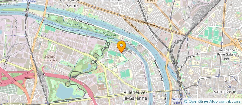 localisation de l'entreprise B.A. TRANS'SERVICES  VILLENEUVE-LA-GARENNE