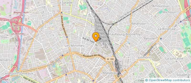 localisation de l'entreprise B.A.TRANSPORTS à TOULOUSE