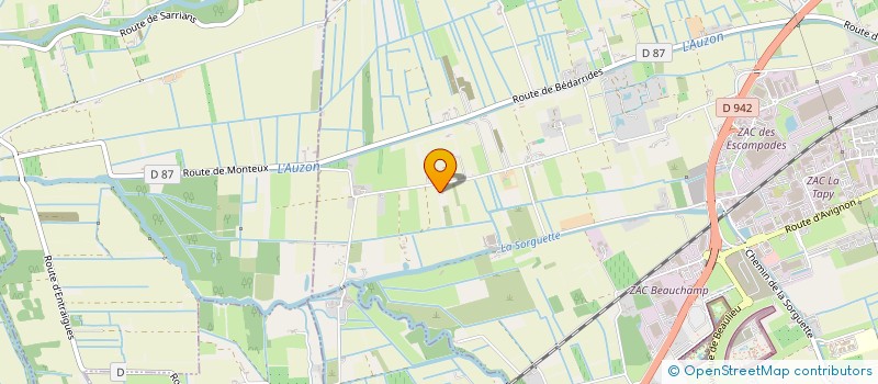 localisation de l'entreprise B A TRANSPORTS SNC ANDREANI  MONTEUX