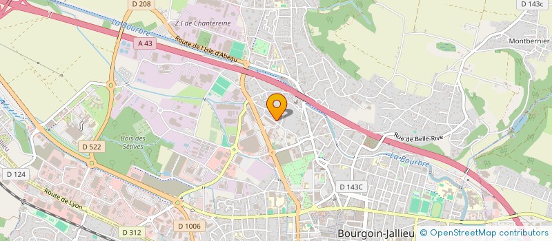 localisation de l'entreprise B.A TRUST à BOURGOIN-JALLIEU