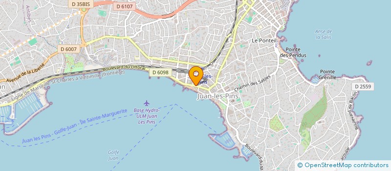 localisation de l'entreprise B.A. VISION  ANTIBES