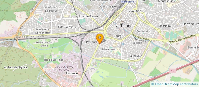 localisation de l'entreprise B.A.W.B. à NARBONNE