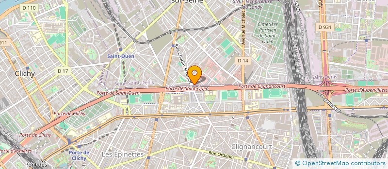 localisation de l'entreprise B.A.Z. à SAINT-OUEN-SUR-SEINE