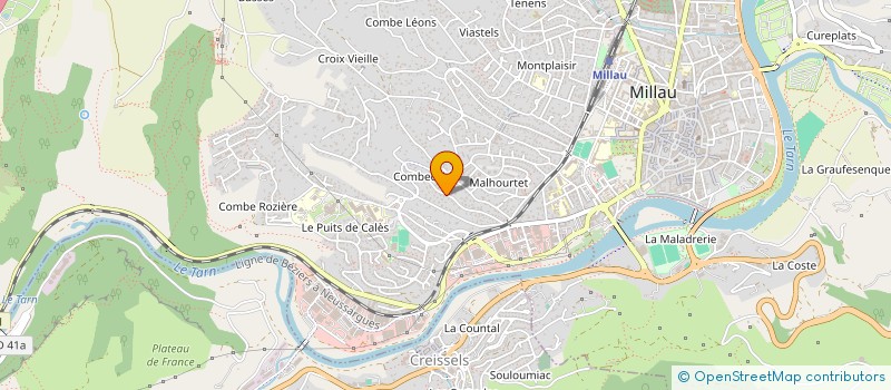 localisation de l'entreprise B&ABA SPORT NATURE  MILLAU