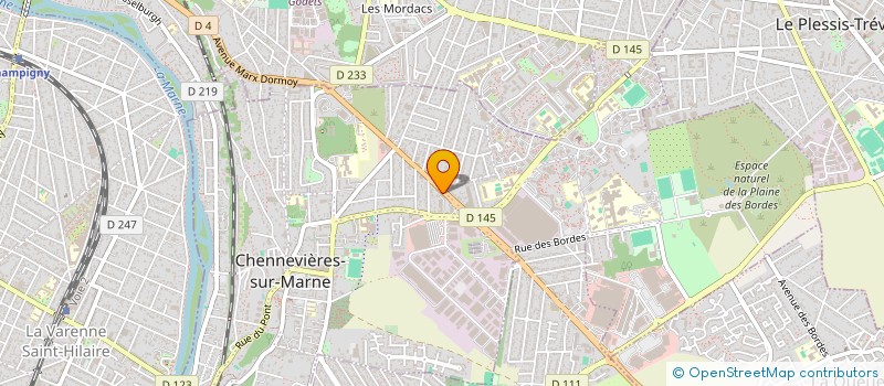 localisation de l'entreprise B-ABYM à CHENNEVIERES-SUR-MARNE