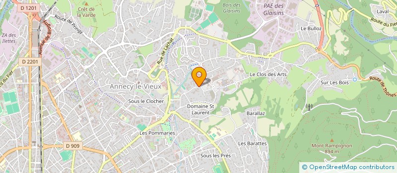 localisation de l'entreprise B-AD à ANNECY