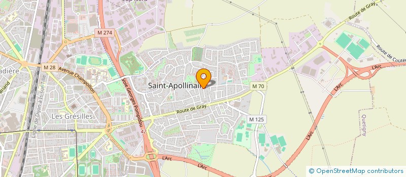 localisation de l'entreprise B&AIR  SAINT-APOLLINAIRE