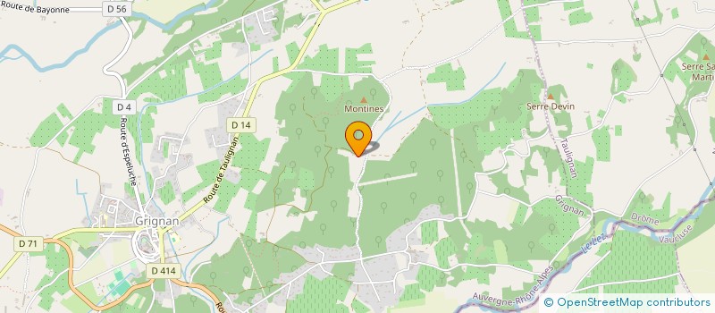 localisation de l'entreprise B ALMAT  GRIGNAN